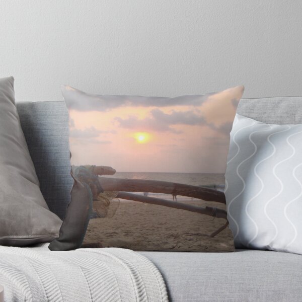 Item preview, Fishing Boat on Baga Beach, Goa, India designed and sold by Sandra Cockayne.