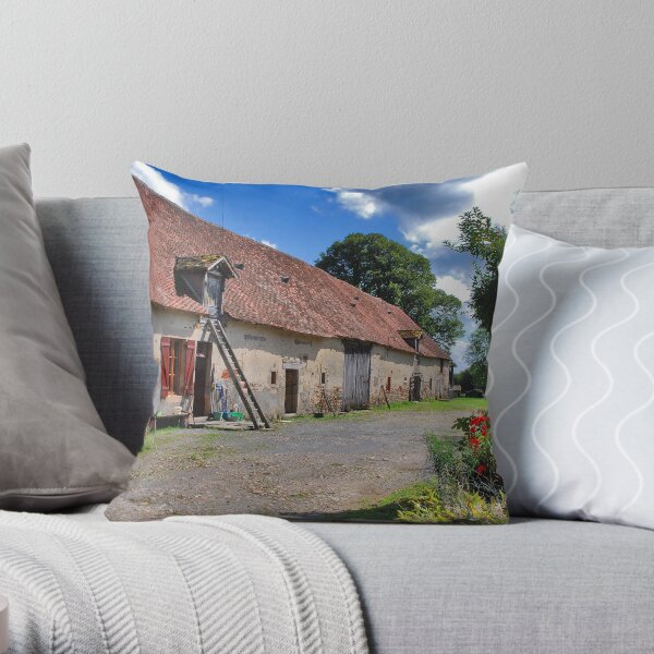 A French Farm Throw Pillow