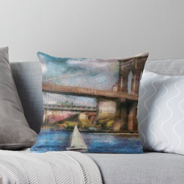 Artikelvorschau, Boat - Sailing under the Brooklyn Bridge entworfen und verkauft von Mike Savad Photography.