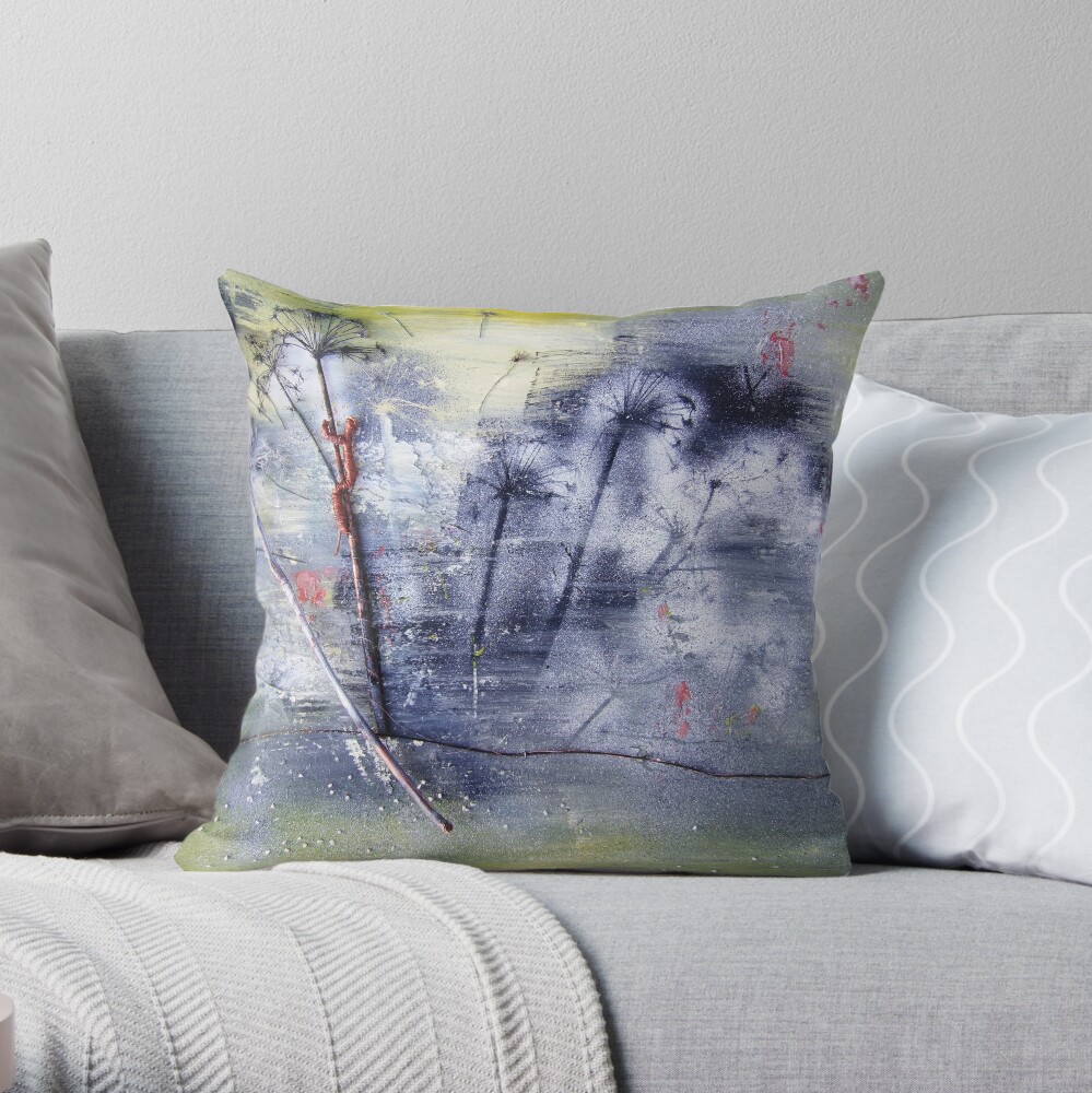 Tree Climber Throw Pillow