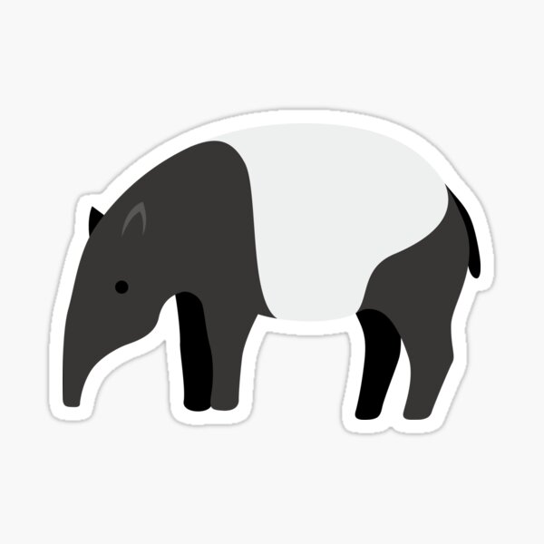 Vista previa del artículo con la obra «Tapir», diseñado y vendido por kawaii-store.