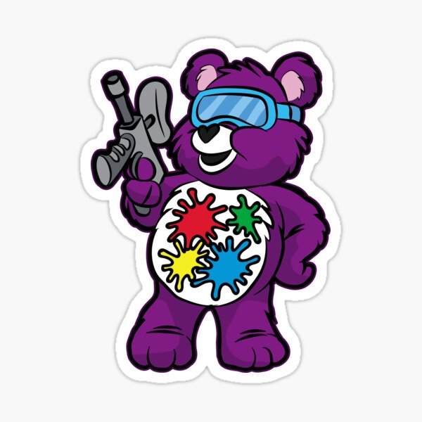 Vista previa del artículo con la obra «PISTOLA DE PAINTBALL TEDDY Rotulador Color Bolas Pintura», diseñado y vendido por Moonpie90.