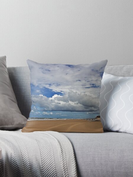 Bribie island Throw Pillow