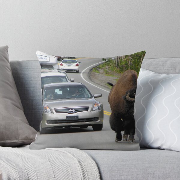 Item preview, Bison Drive - Yellowstone National Park designed and sold by James (820Photography) Anderson.
