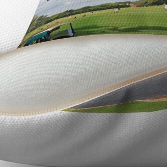 Alternate view of The Golf Car Throw Pillow
