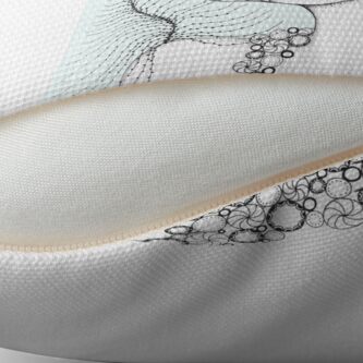Alternate view of Calamari Queen Throw Pillow