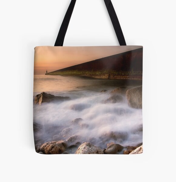 Tynemouth Pier All Over Print Tote Bag