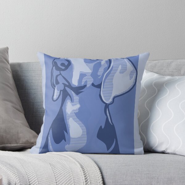 Item preview, Classic Weimaraner poster-style in blue designed and sold by nimbus88.