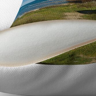 Alternate view of Casa diroccata al Plemmirio Throw Pillow