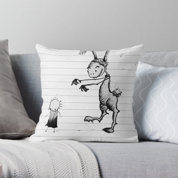 Loosey sketches 4 Throw Pillow