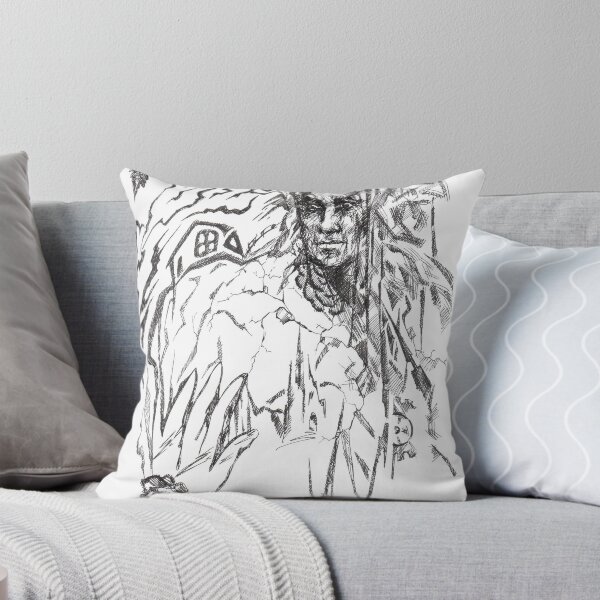 Debris Throw Pillow