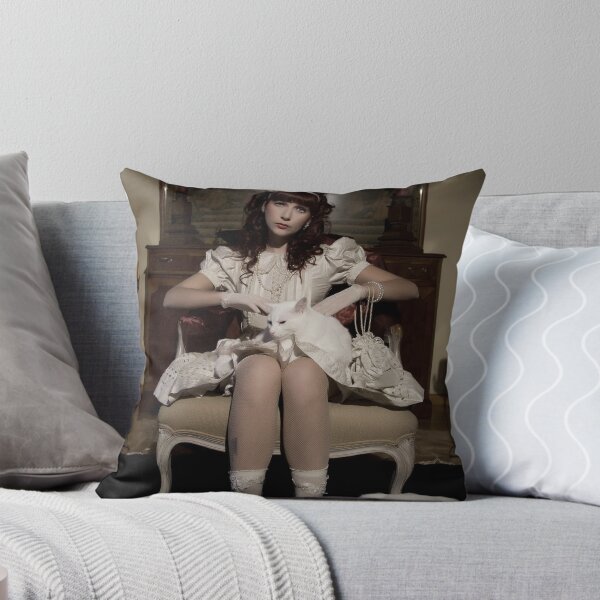The Porcelain Doll - Porcelain Heart Throw Pillow