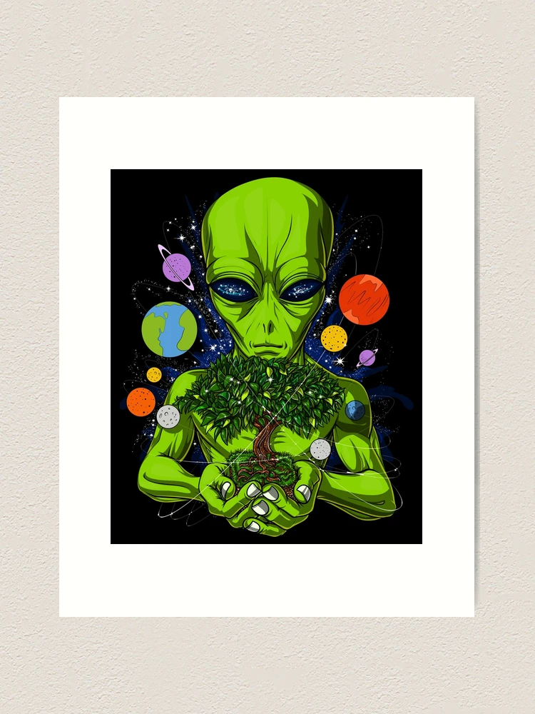 絵画 Alien Donation BrianHebets_Alien_BigChap_Web_
