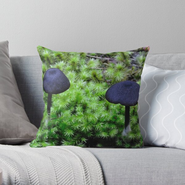 Black Caps Throw Pillow
