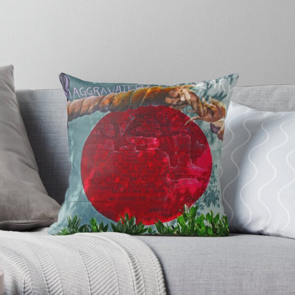 Street Art on Buildings 3 Throw Pillow
