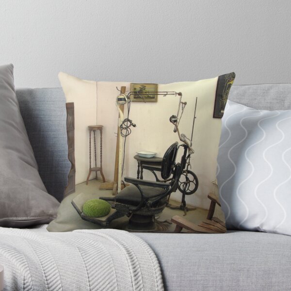 Old Time Dental Office Throw Pillow