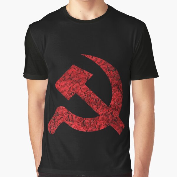 Vista previa del artículo con la obra «rosas martillo y hoz», diseñado y vendido por CleverJane.