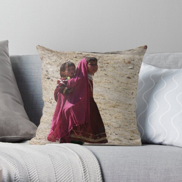 Sisters (Afghanistan) Throw Pillow