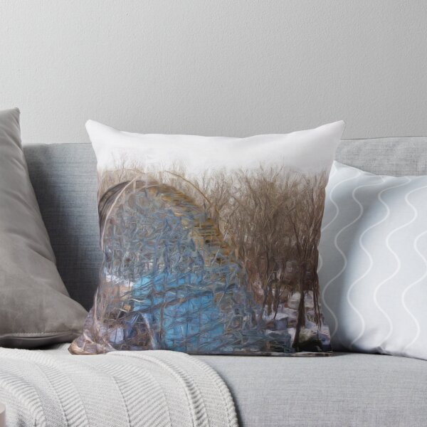 Item preview, Roller coaster Wildameer, Lake Erie, digital Painting designed and sold by capturingsmiles.