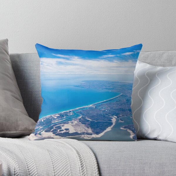 Aerial view of SA's South East Throw Pillow