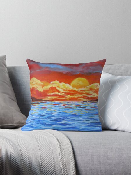 Sunset Siesta Throw Pillow