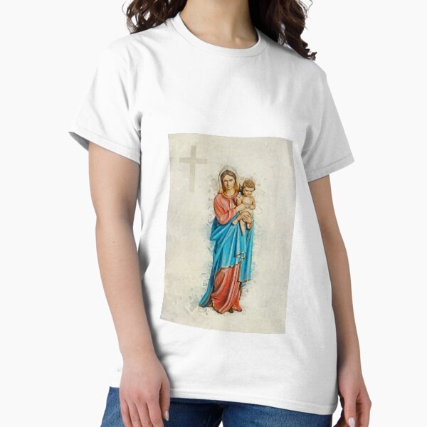 Virgin Mary And Jesus Classic T-Shirt