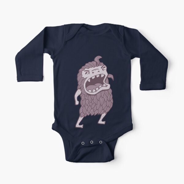 Sasquatch knows his manners Long Sleeve Baby One-Piece