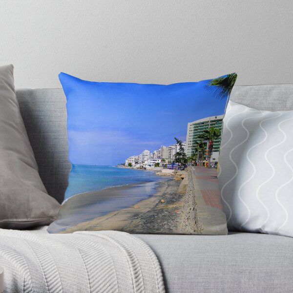 Salinas Beach Beauty II Throw Pillow