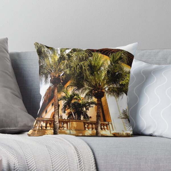 Palms and Coconut Trees Throw Pillow