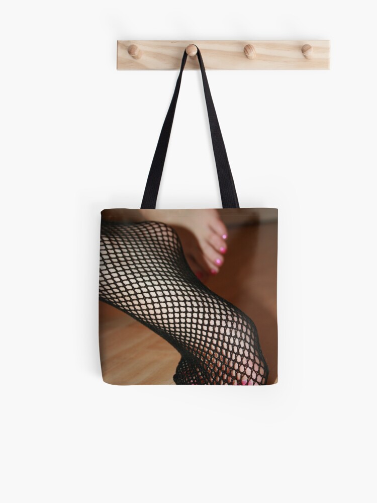 fishnet tote bag