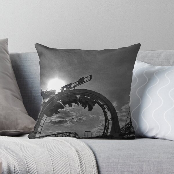 Rollercoaster love.... Throw Pillow