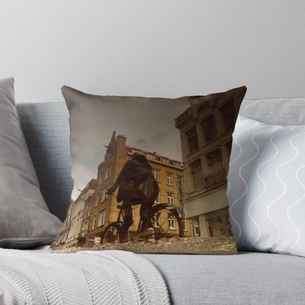 Reflections of Amsterdam - City Girl Throw Pillow