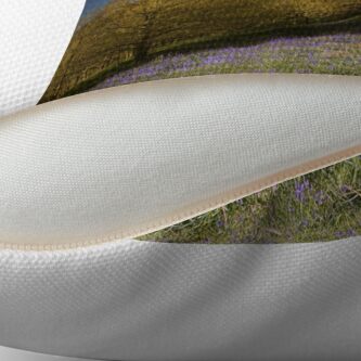 Alternate view of The Bluebells at Roseberry Topping Throw Pillow