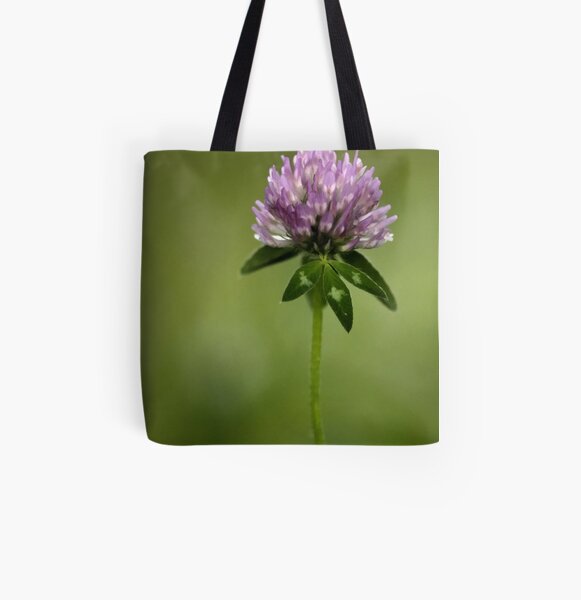 Clover in Springtime All Over Print Tote Bag