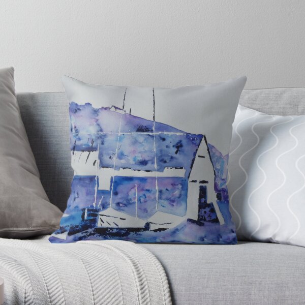 Memories of the old boatshed Throw Pillow