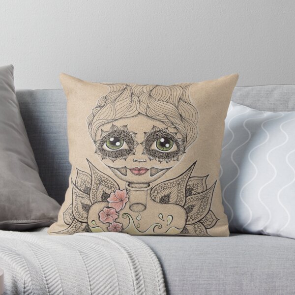 Lady Poison No. 9 Throw Pillow