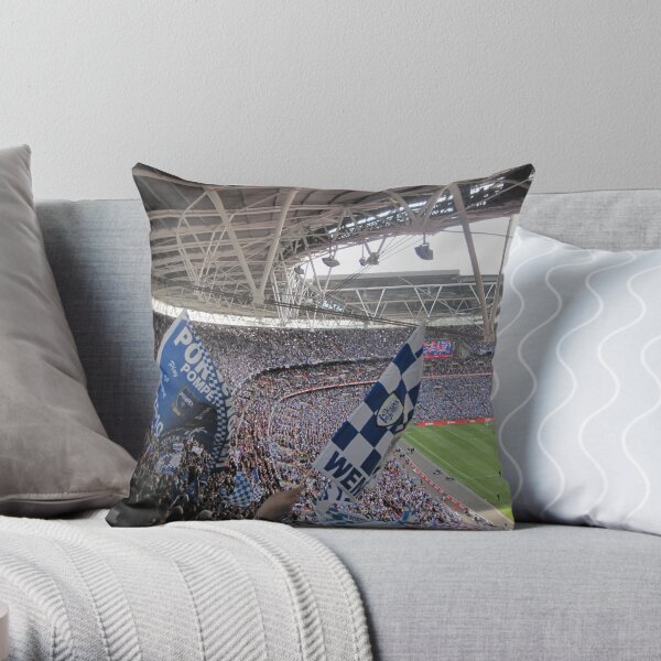 It was a Blue Blue day in Wembley Throw Pillow