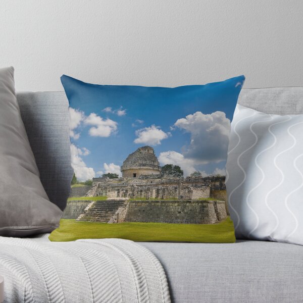 El Caracol, The Observatory at Chichén Itzá Throw Pillow