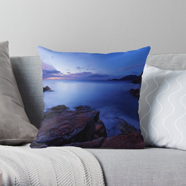 Sleepy Bay Dawning Throw Pillow