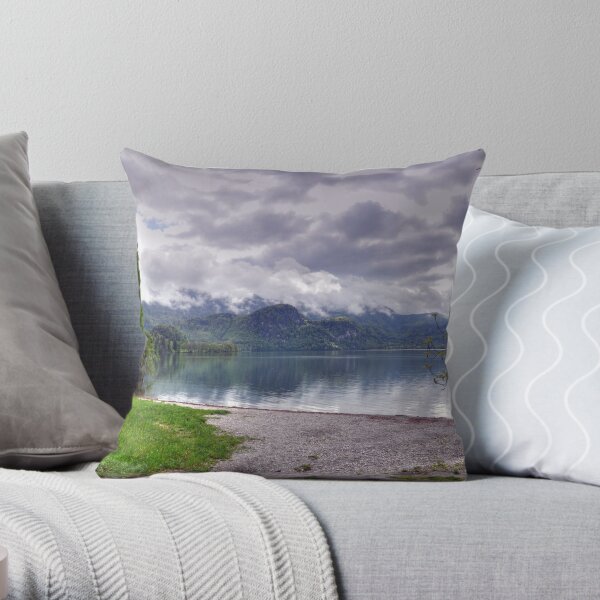 Lake Kochelsee May 2010 HDR II Throw Pillow