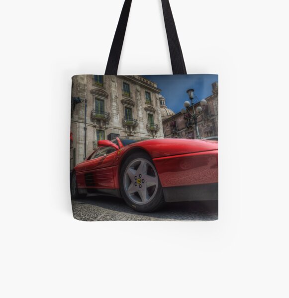 Ferrari Testarossa All Over Print Tote Bag
