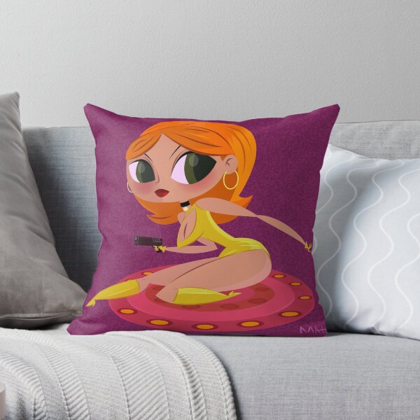 Spy Girl Throw Pillow