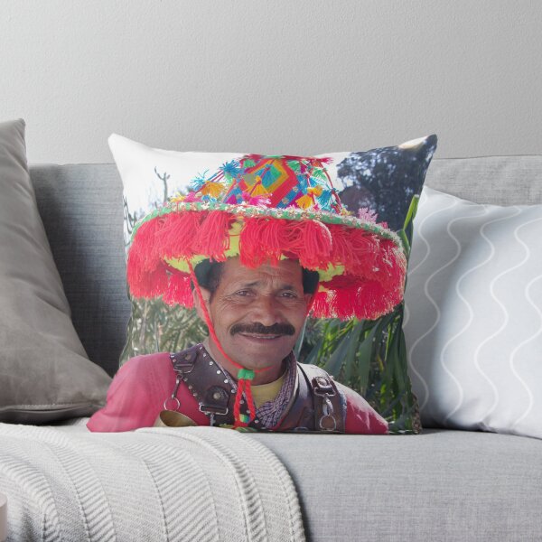 Berber Water Seller - Marrakech, Morocco Throw Pillow
