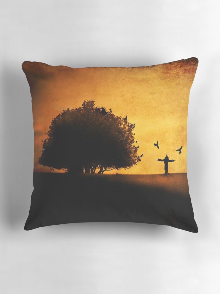 Thumbnail 3 of 4, Pillow, S C A R E part 2 designed and sold by ronmoss.