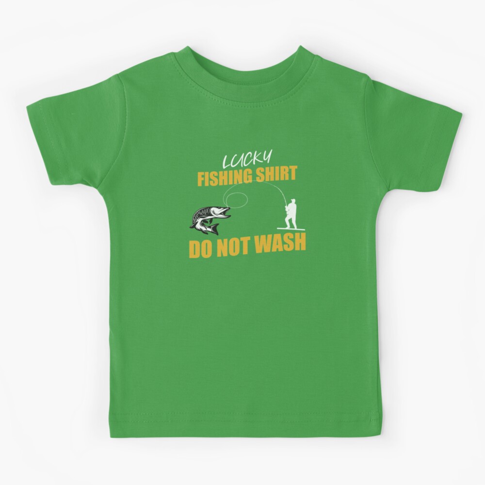  inktastic Lucky Fishing Shirt- Fish Toddler Long