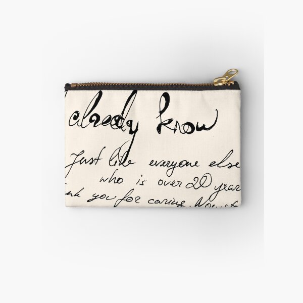 Item preview, I Already Know - Cursive designed and sold by baudrillier.