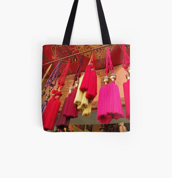 Tassels, Marrakech All Over Print Tote Bag