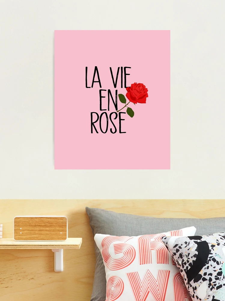 La Vie En Rose - I see life with rose colored glasses