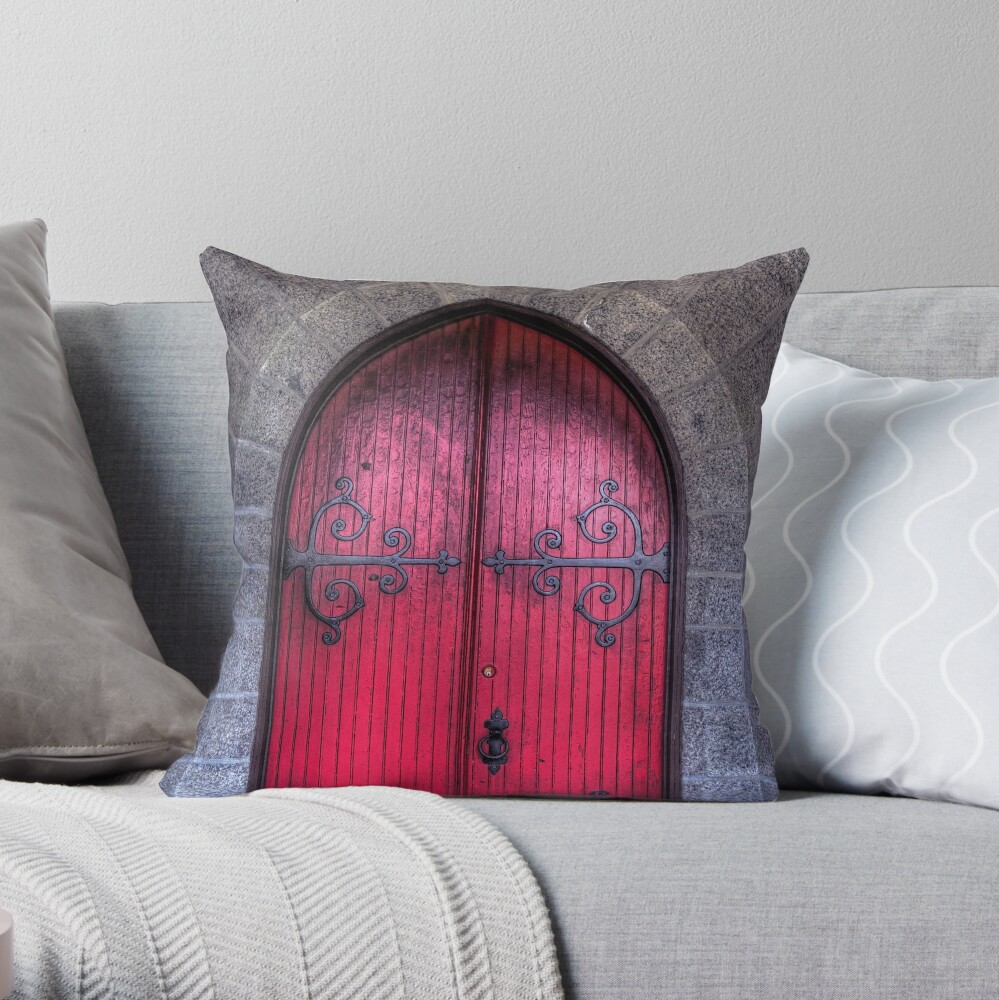 Medieval Door Throw Pillow