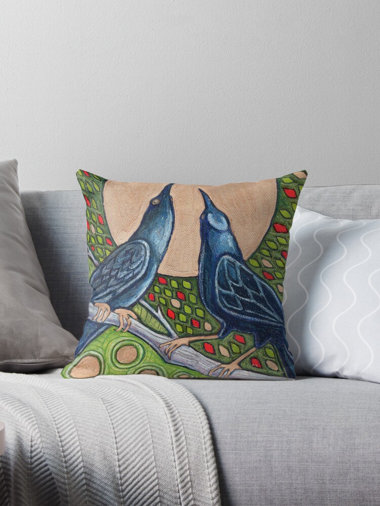 Thumbnail 1 of 4, Pillow, Duet designed and sold by LynnetteShelley.